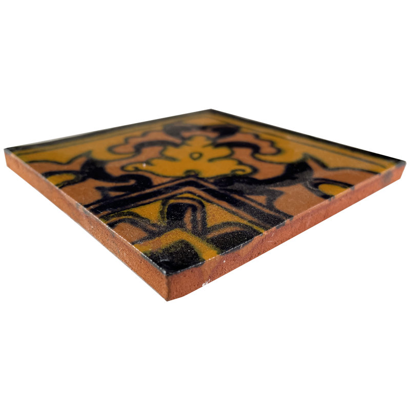 4.2" x 4.2" 9pcs TalaMex Murcia Corner Talavera Mexican Tile