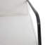 Chaise d'appoint rembourrée 36 po avec siège extra profond et base en fer forgé Leilah