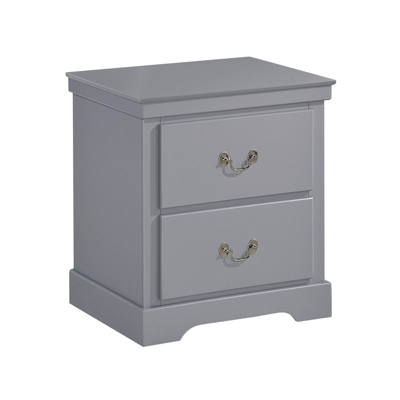 Table de chevet en bois 1Pc, Gris