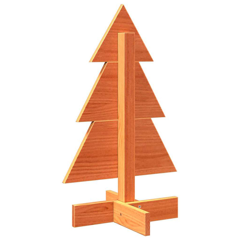 Christmas Decorative Accent, 60cm H x 36cm W x 30cm D, Wax Brown