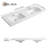 48" Wall Mounted Double Bathroom Vanity with Resin Top-1755773520