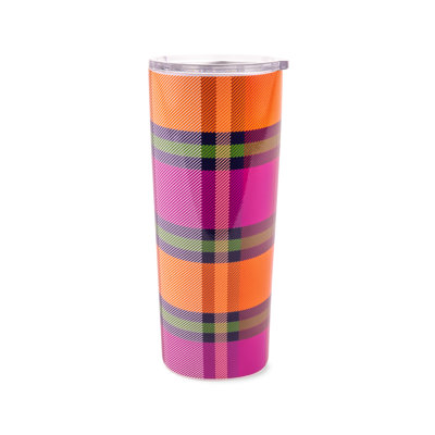 24 oz. Stainless Steel Tumbler, Grand Plaid Duo