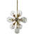 13 - Light LED Sputnik Modern Linear Chandelier