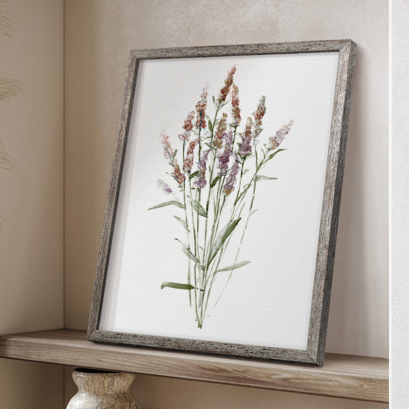 Reproduction encadrée «Dicat Botanical III» - bois massif 47369, H 11 po x l 9 po