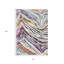Tapis ivoire et bleu Raen-647452049