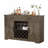 55" Farmhouse Wine Bar Kitchen Sideboard With Glass Rack & Removable Wine Rack
