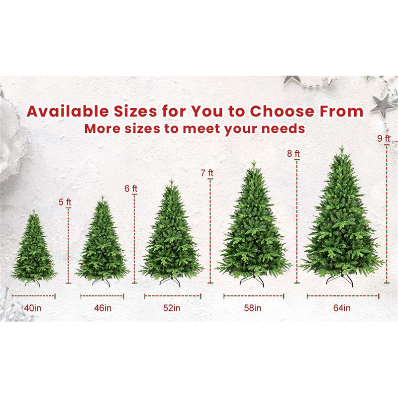 Arbre de Noël en PE et PVC, 5'
