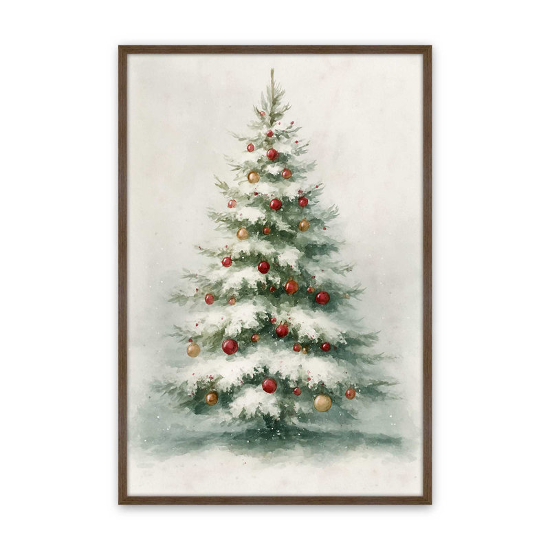 Evergreen Glow Art Print, Walnut, 11" x 14"