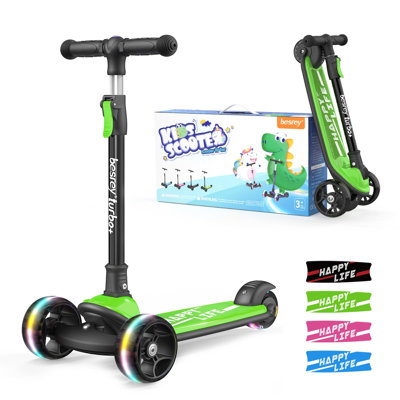 Trottinette pour enfants 3 à 10 ans à hauteur réglable Besrey Kick Scooter