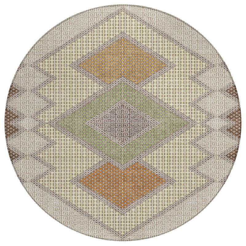 Tapis d'intérieur rond 8 po
