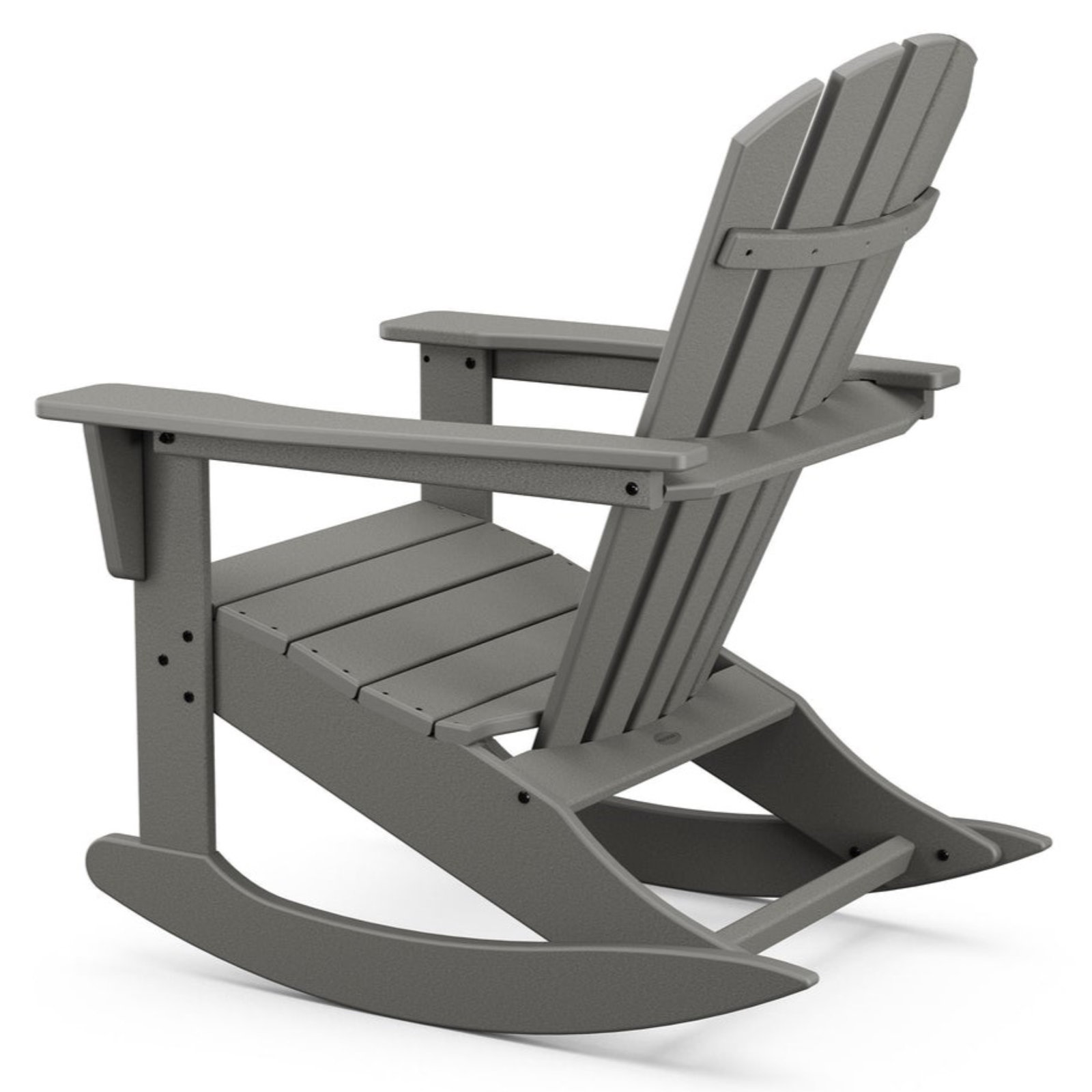 POLYWOOD® Palm Coast Rocking Adirondack Chair, Slate Gray