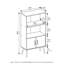 Haslingden 115.8cm H x 60.6cm W Standard Bookcase-695754843