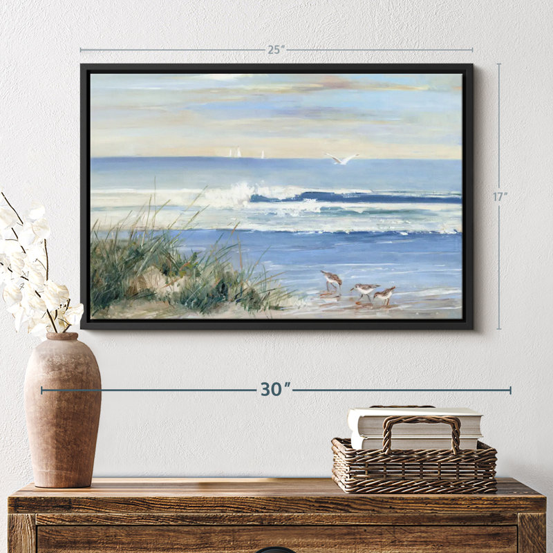 Beach " Beach Combers Wall Art ", 17" H x 25" W
