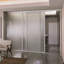 Cloison 3 panneaux coulissants en verre givré - structure en aluminium avec technologie Silent Glide-64120180-49164781