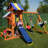 Sportspower Sunnyslope Wooden Swing Set with Lifetime Warranty on 6' Double Wall Slide