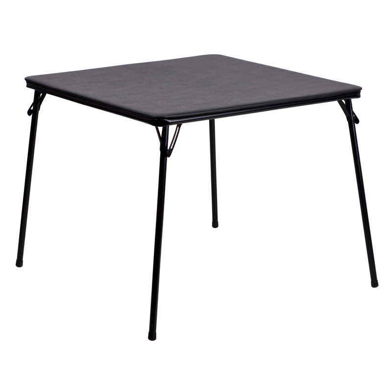 Foldable Card Table with Vinyl Table Top - Portable Game Table