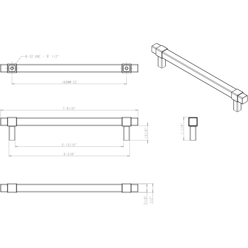 Zane 6.2992 Center to Center Bar Pull