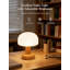 Lampe de table sans fil avec gradation continue et 3 modes de couleur, conception de champignon moderne Mid-Century, lampe de table de chevet rechargeable à pile pour la chambre à coucher, le salon et le bureau