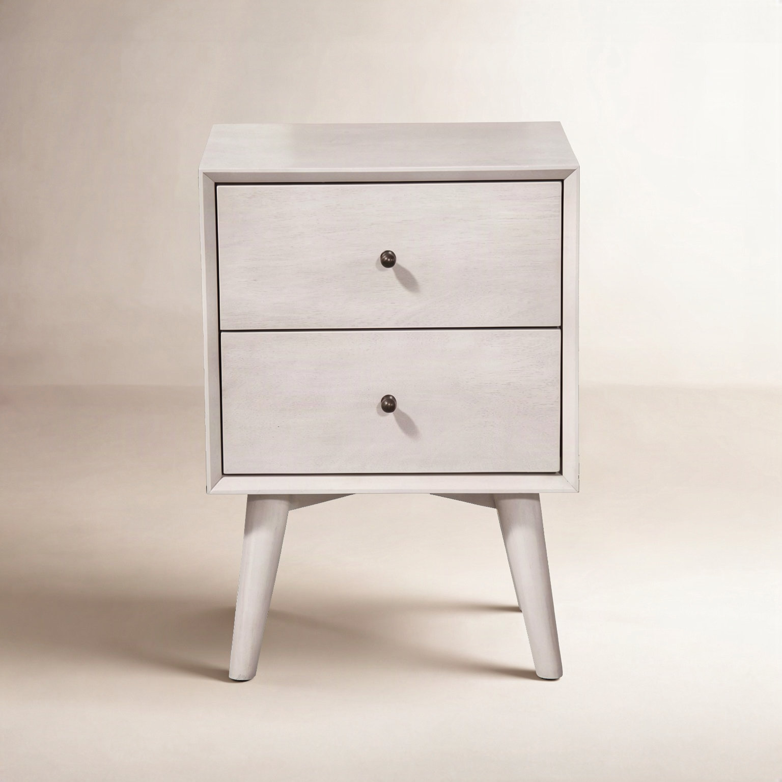 Williams Mahogany Nightstand, Gray