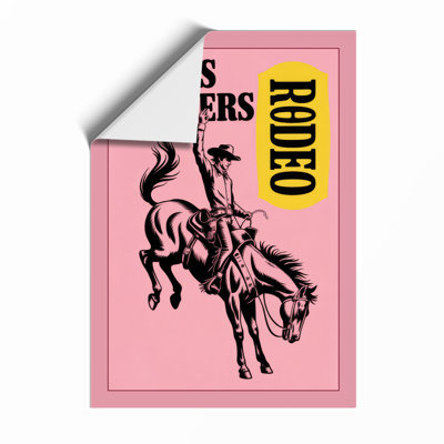 Texas Rangers Rodeo Retro - Framed Print