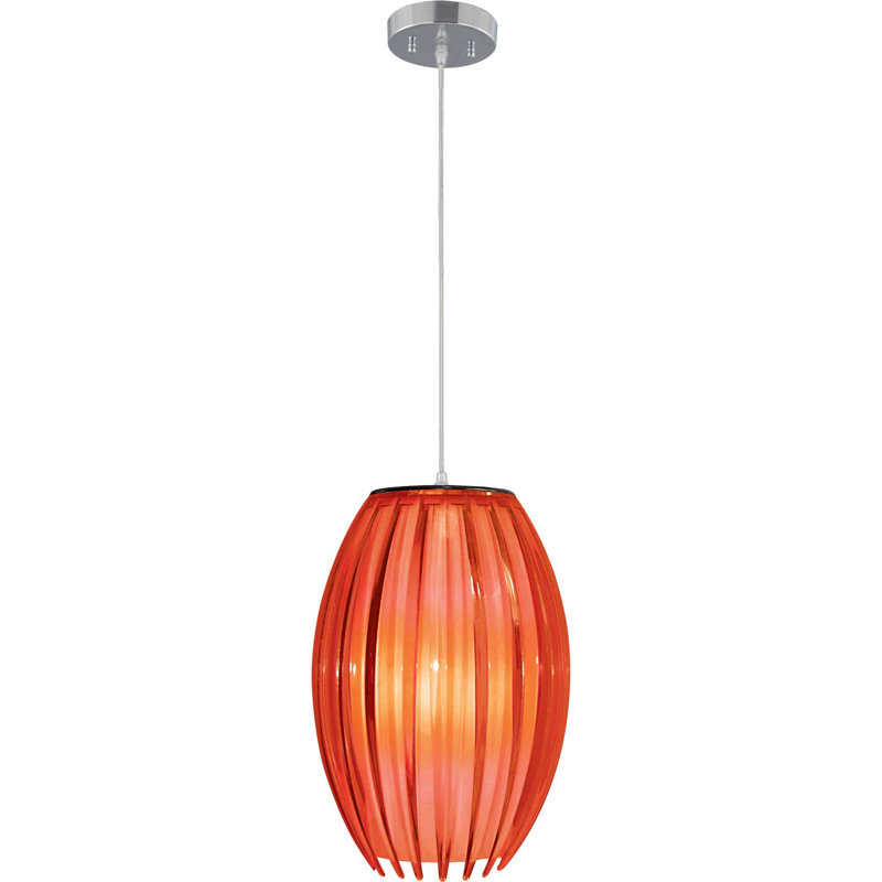 Mini-luminaire suspendu suspendu en nickel brossé 1 lumière Eddythe
