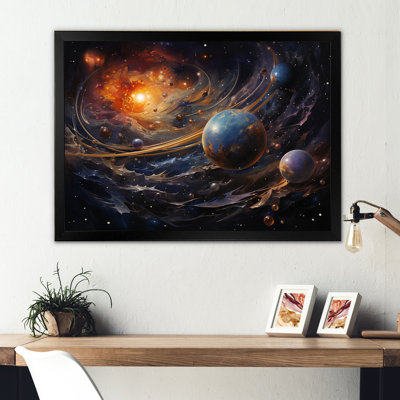 «Météores comètes», reproduction sur toile