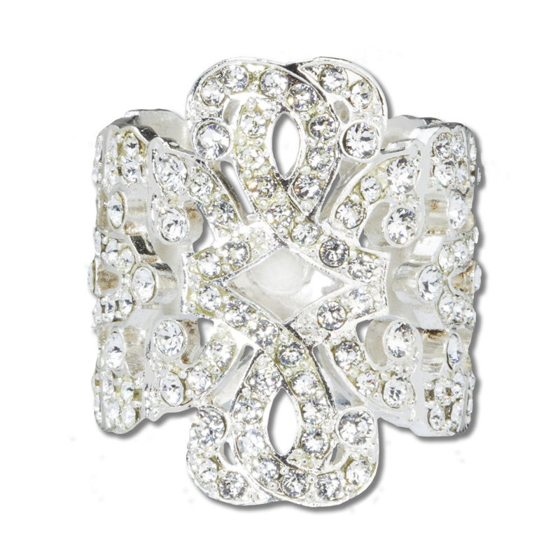 Bridal Napkin Rings, Silver