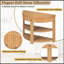 Console demi-lune avec tiroir et 2 tablettes-272522666