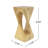Esdert MGO Twist Shape Side Table-1749085215-1763580274