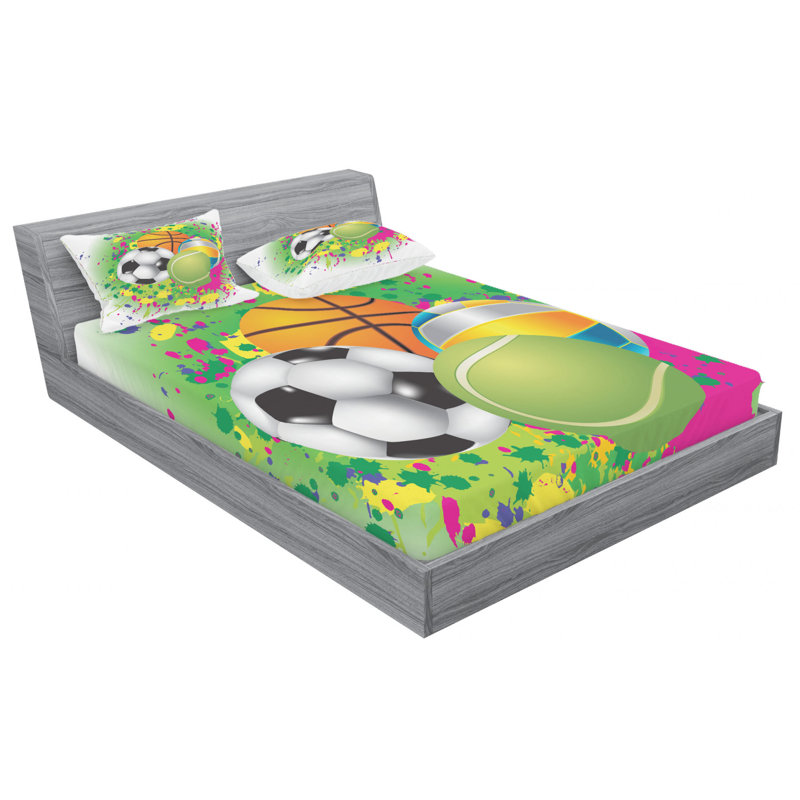 Microfiber Sheet Set, Queen Sheet Set with Fitted Sheet