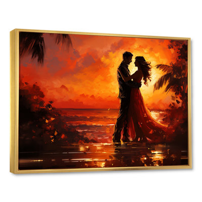«Dance Salsa In Sunset II», reproduction sur toile