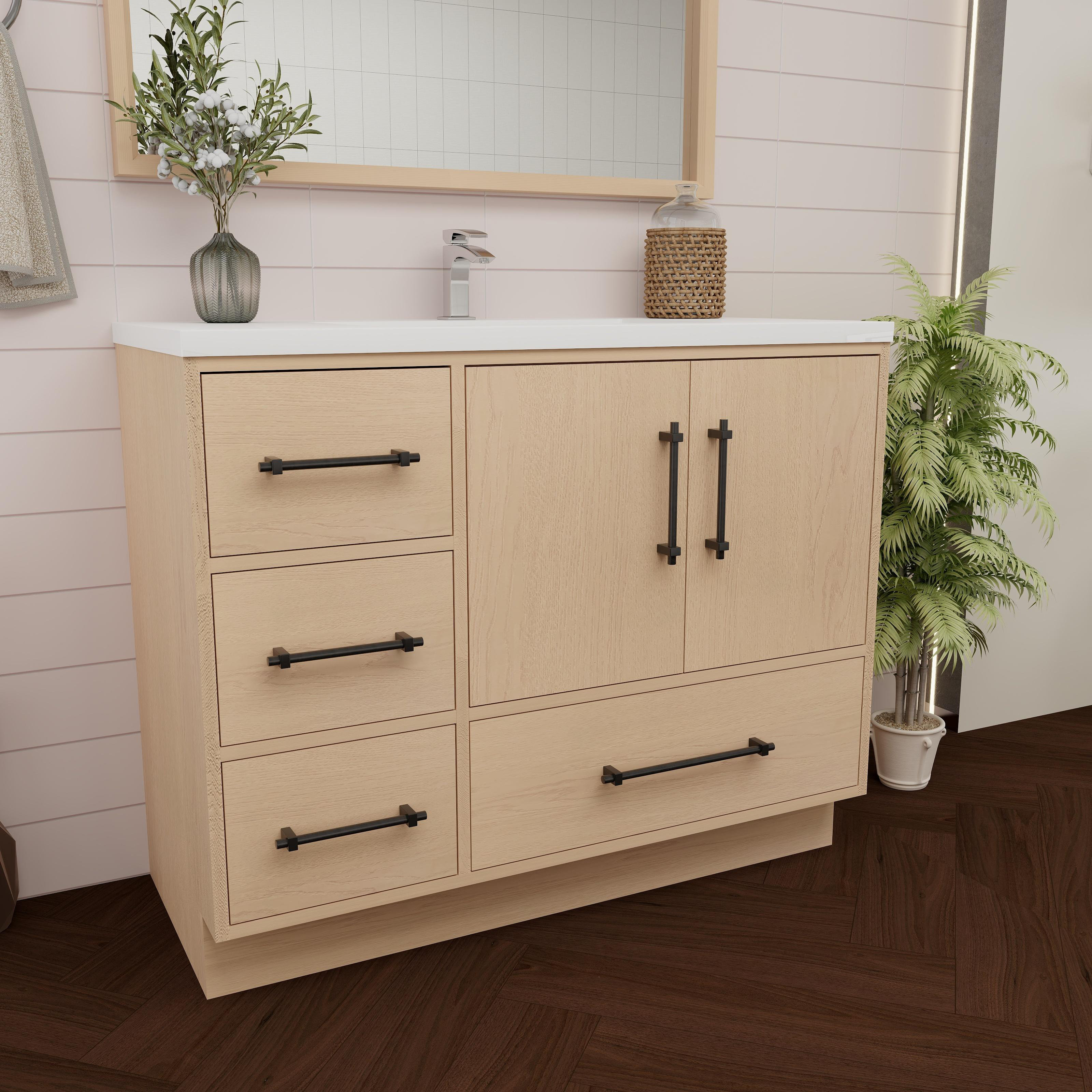 MEBO Victoria 41.7'' Single Bathroom Vanity with Acrylic Top | Wayfair
