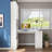 55" L-Desk + Hutch – 4 Cabinets, Drawer, Open Shelves, 77" Height, 2-in-1 Corner Design, 132 lb, Home-Office Command Center-1329903495-1329903488