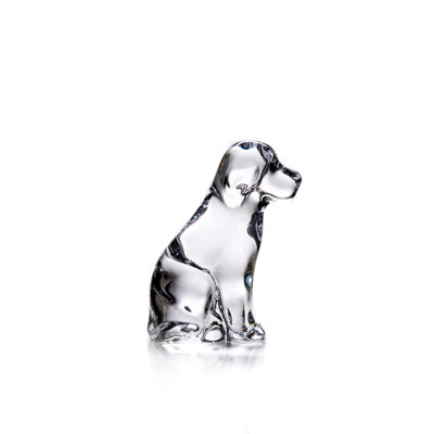 Handmade Glass Dog Figurine