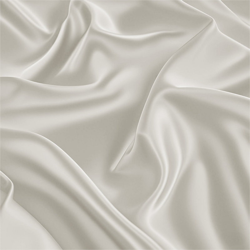Silk No Pattern Duvet Cover, Ivory, Super King Duvet Cover