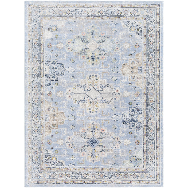 Omama Oriental Indoor Rug, Rectangle 5'3" x 7'