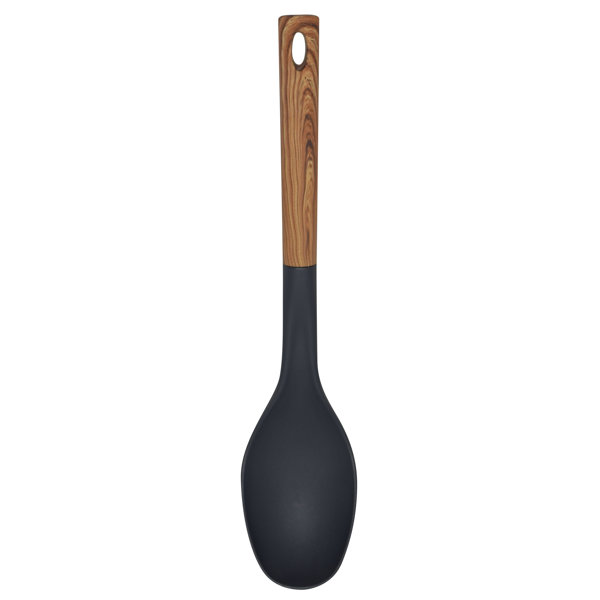 Bene Casa 14 Nylon Spoon with Wooden Handle, Red