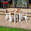 Ensemble de table 8 places et 8 chaises, noir / brun teck-451992310-450622662-451992305