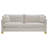 Ulrika Beige Upholstered Cushion Back Sofa