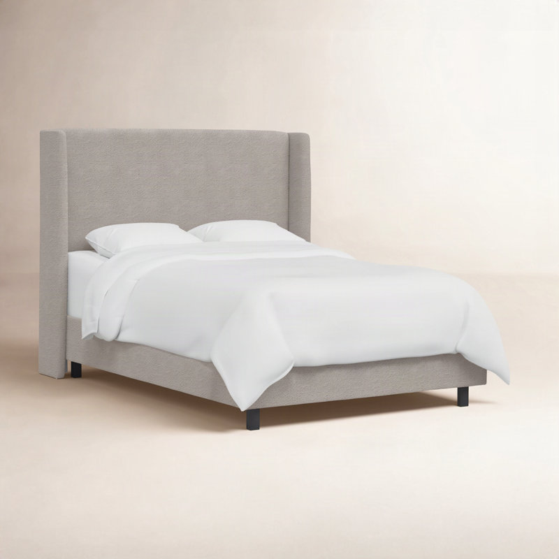 Tilly Upholstered Bed, Twin, Classic Elephant Boucle