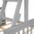 Twin-Over-Full Bunk Bed With Ladders And Two Storage Drawers(Gray)-2080933805