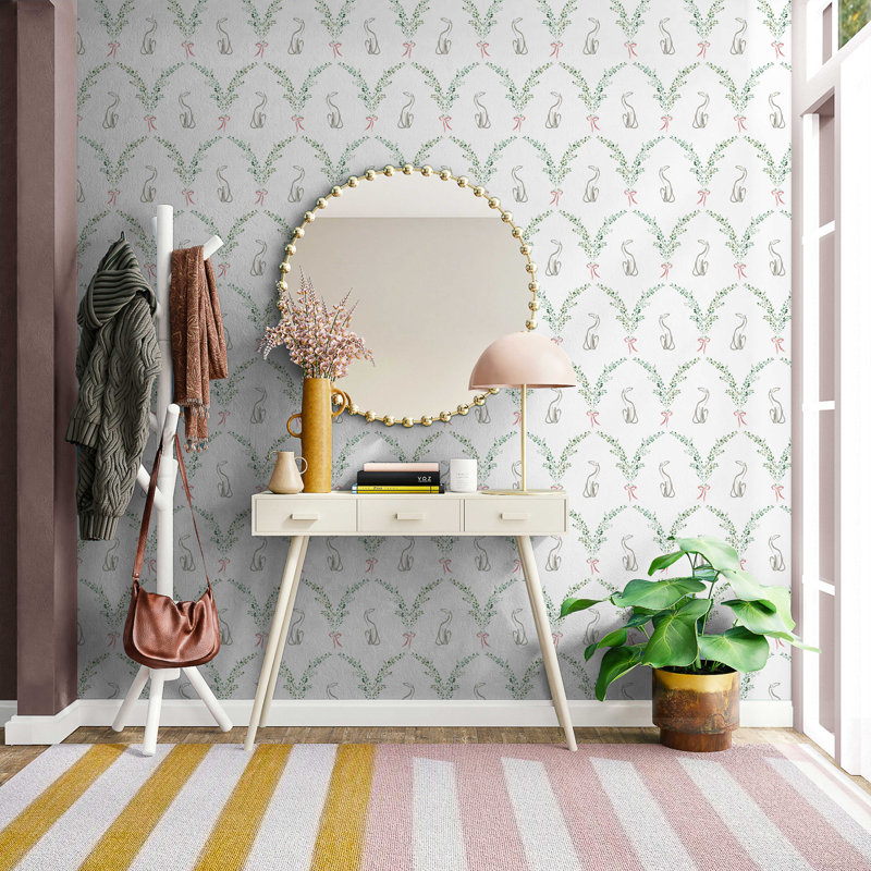Rouleau de papier peint L 33 pi x l 20,5 po Yuki Osada, Vert