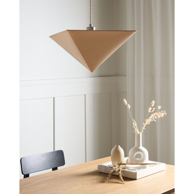 1 - Light Natural Geometric Pendant