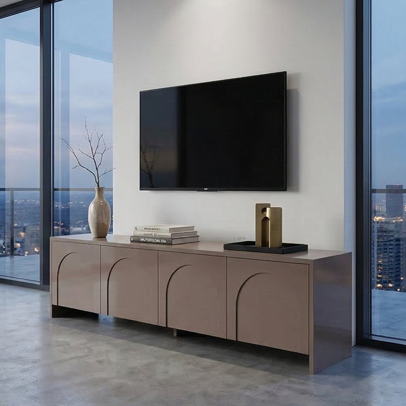Console multimédia 71 po avec détails arqués Olsen, Atlas