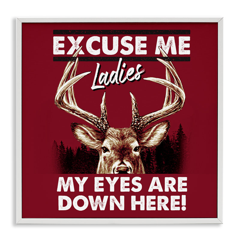«Eyes Are Down Here», estampe numérique de Jedco Brands, Inc., H 12 po x l 12 po