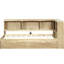 Lit de jour simple en bois avec tiroirs de rangement, ports et choix pratiques - deux armoires de raccordement intégrées-641649167