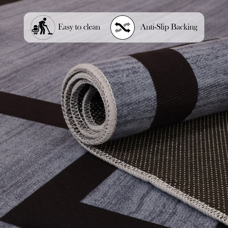Modern Abstract Area Rug for Living Room, Bedroom, Dining Room, and Home Office, Soft Indoor Accent, Rectangle 160 x 230 cm