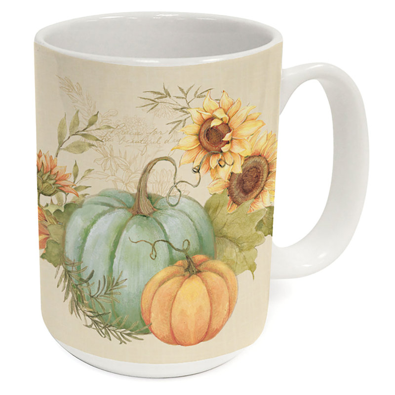 Récolte 15 oz. Tasse décorative en céramique
