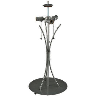 Wrought Iron Curved Arm Lamp Base