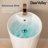 33" Tall Round Vitreous China Pedestal Bathroom Sink With Overflow and Pre-Drilled Hole-97272169